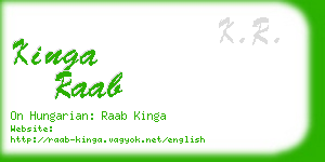 kinga raab business card